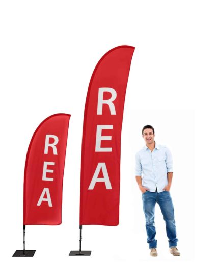 Beachflagga Hajfena - REA