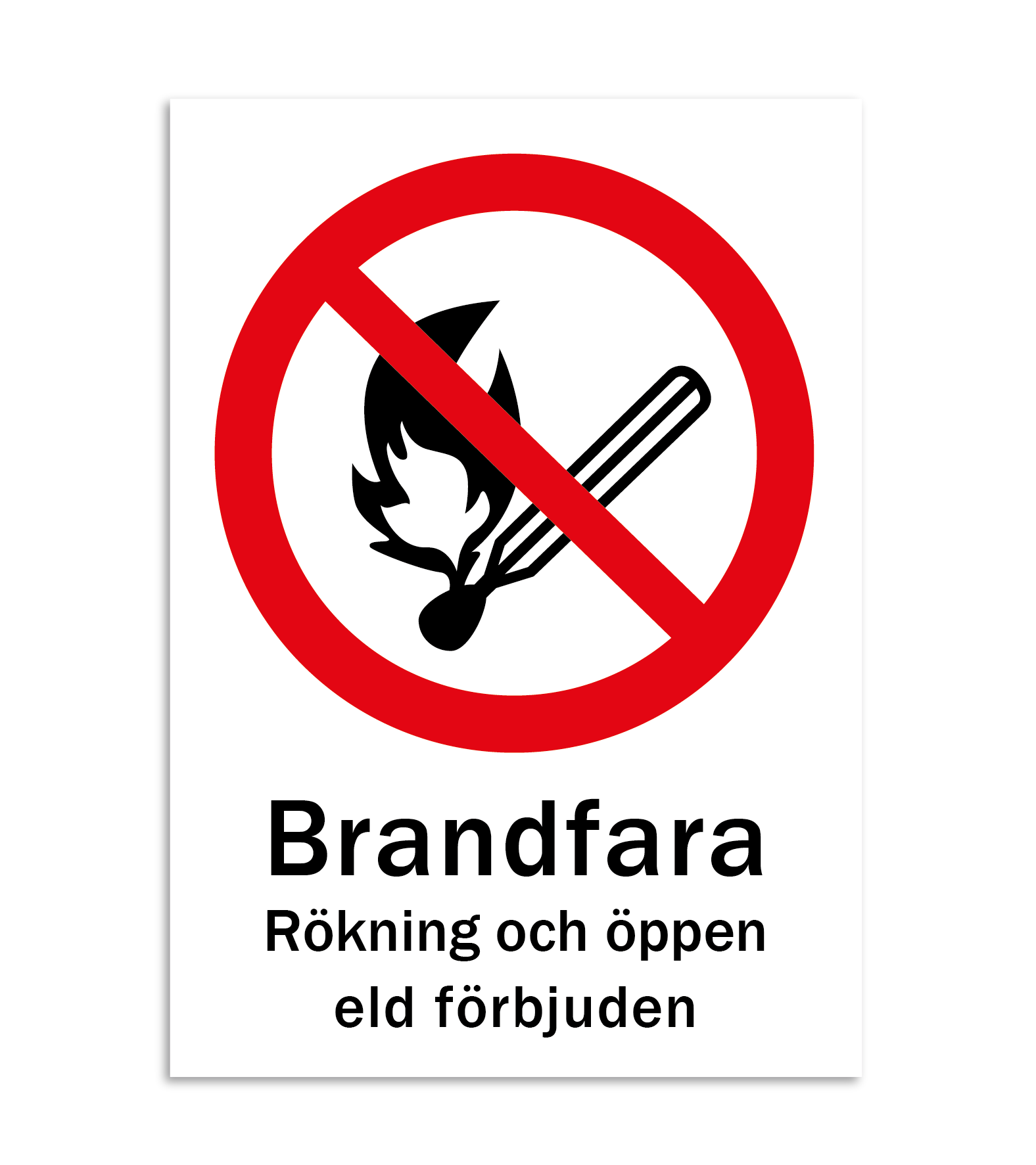 skylt brandfara