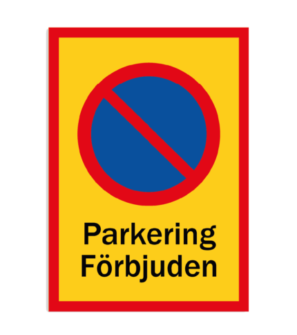 skylt parkering förbjuden