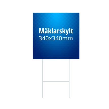 Mäklarskyltar 340x340mm
