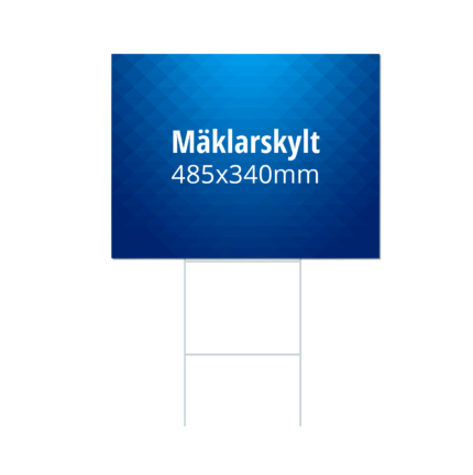 Mäklarskyltar 485x340mm