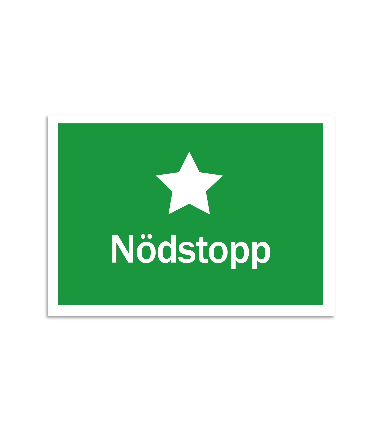 Skylt-nödstopp Skylt-nödstopp