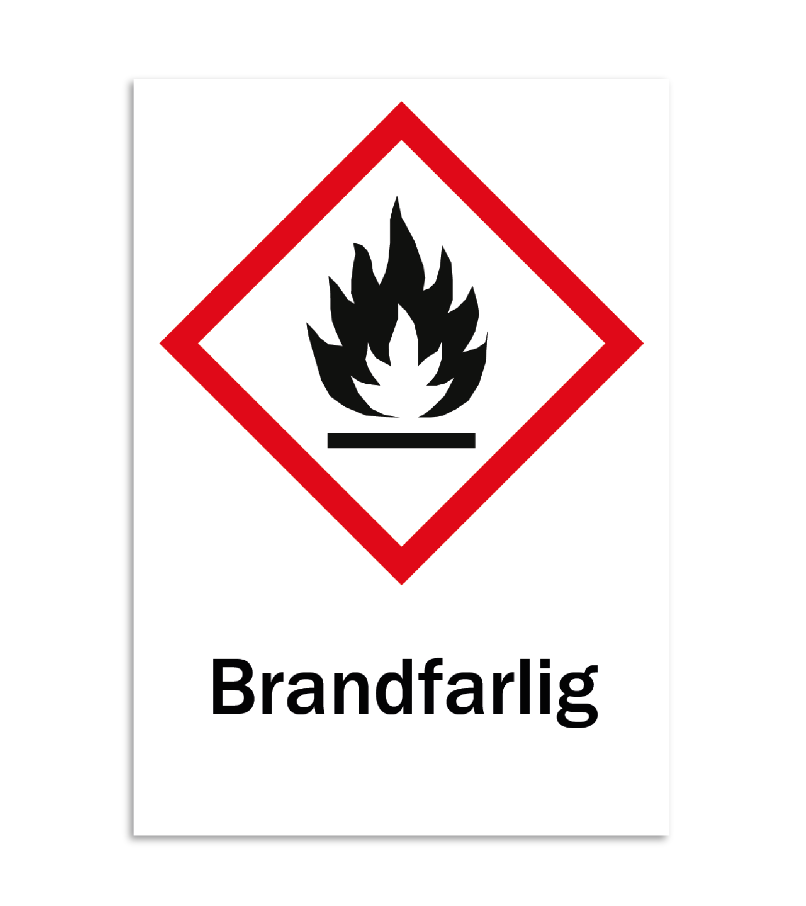Skylt-brandfarlig Skylt-brandfarlig