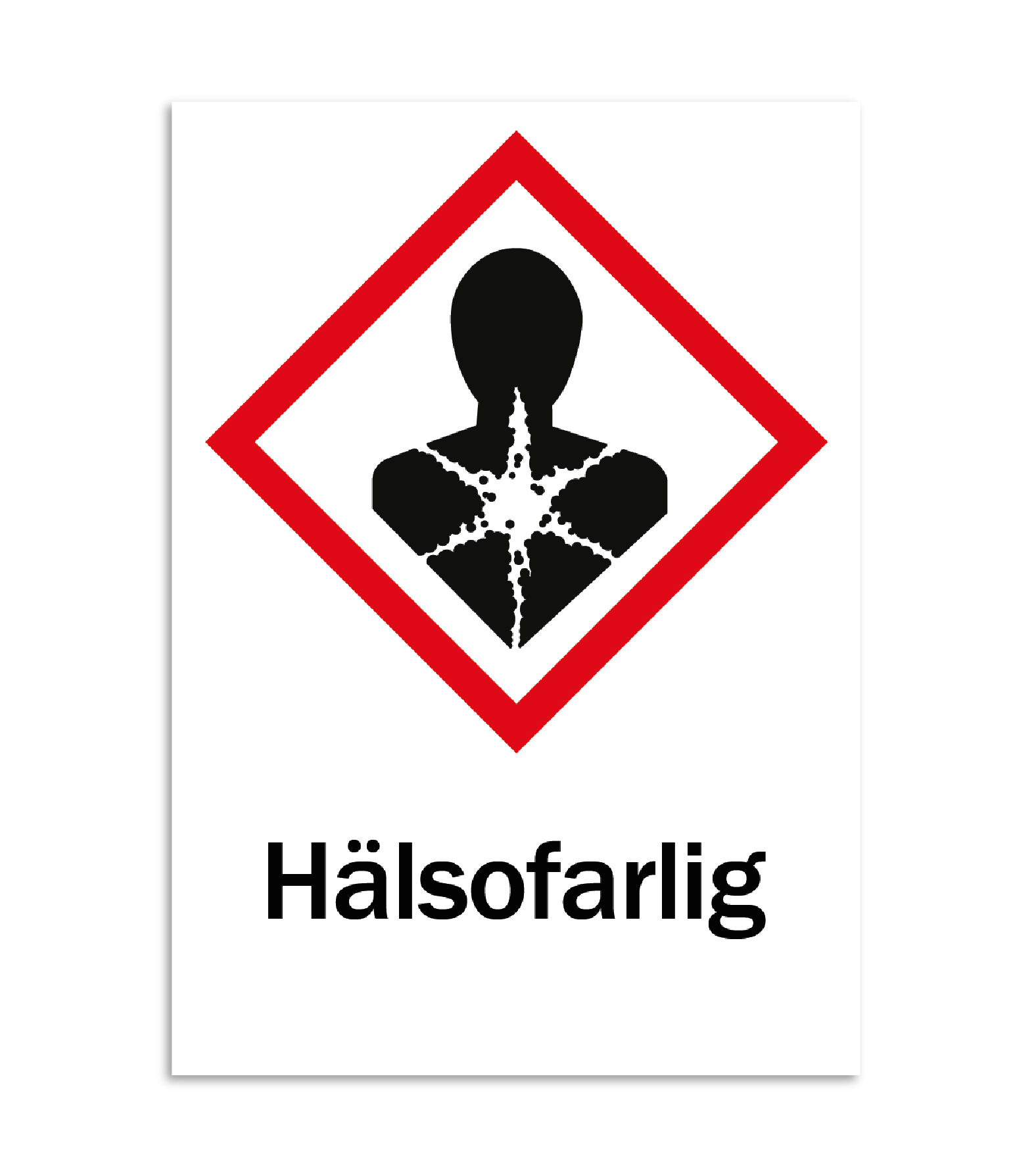 Skylt-hälsofarlig Skylt-hälsofarlig