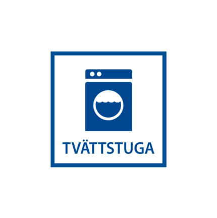 skylt tvättstuga