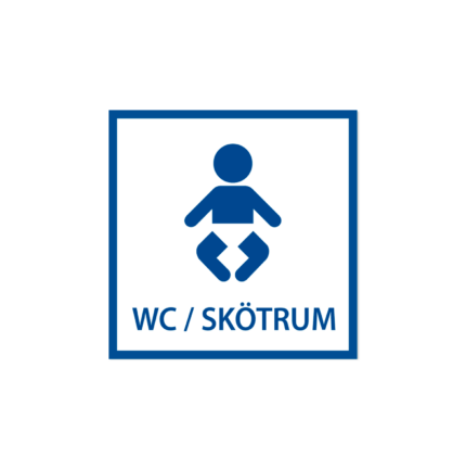 skylt wc skötrum