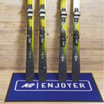 Entrématta med eget tryck